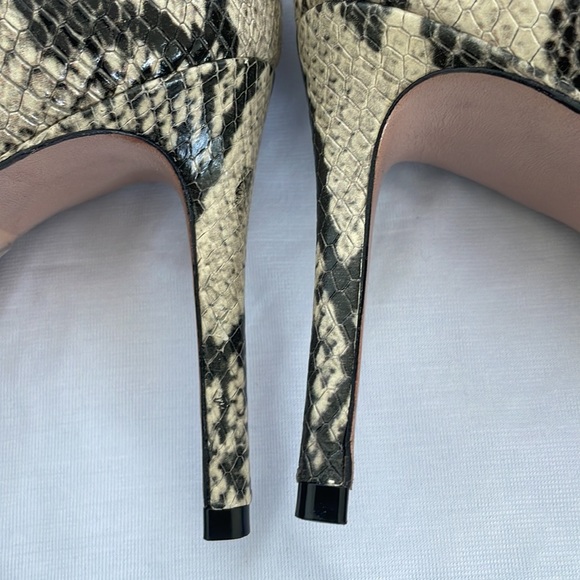 SCHUTZ Ashley BOOTS size 6.5  medium Made In Brazil Leather Sole snake print - Picture 10 of 12